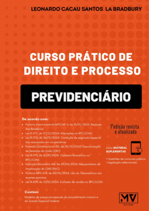 Livro Curso Prático de Direito e Processo Previdenciário - 7ª edição 2025